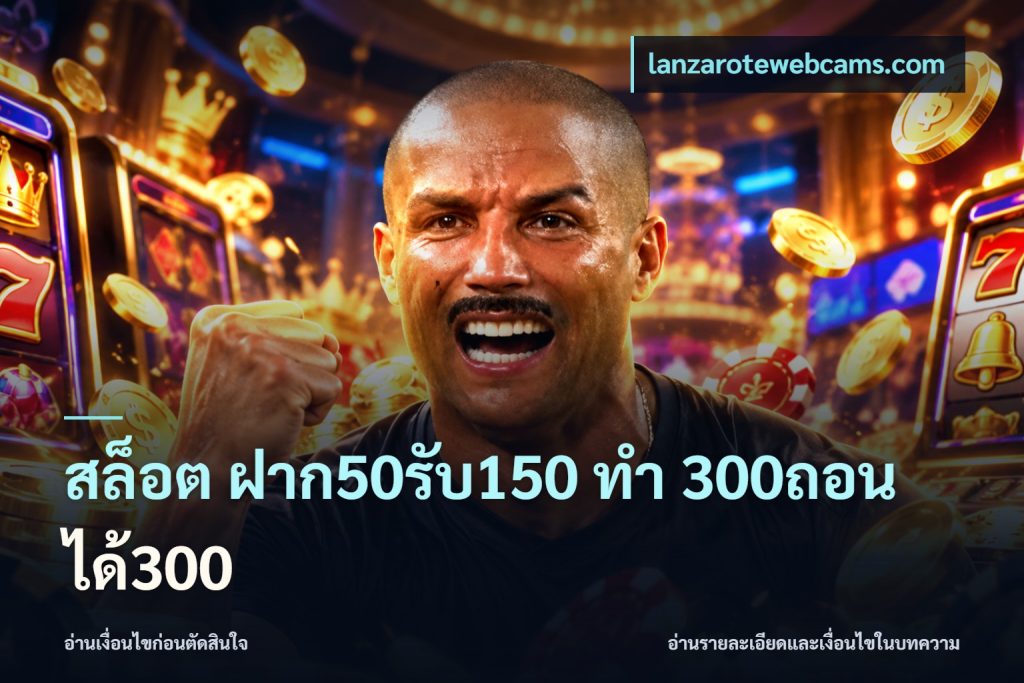 สล็อต ฝาก50รับ150 ทํา 300ถอนได้300