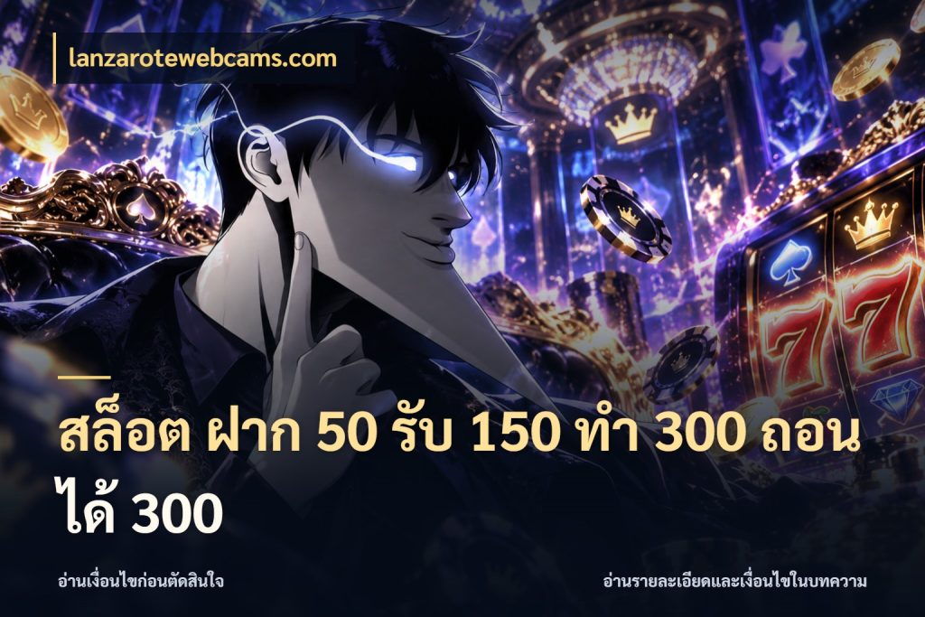 สล็อต ฝาก 50 รับ 150 ทํา 300 ถอนได้ 300 จับคู่โบนัสกับสไตล์เกมที่ชอบ สไตล์ lanzarotewebcams.com