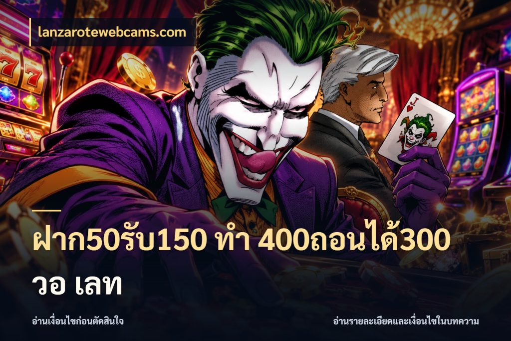 ฝาก50รับ150 ทํา 400ถอนได้300 วอ เลท lanzarotewebcams.com สนุกกับตัวเลือกโปรในสไตล์ของคุณ