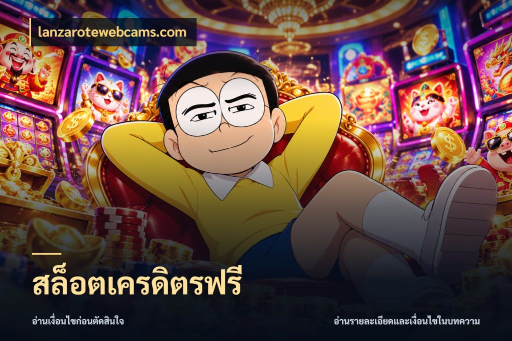 สล็อตเครดิตรฟรี จับมุมเด่นของเครดิตฟรีให้ตรงใจ ในมุม lanzarotewebcams.com