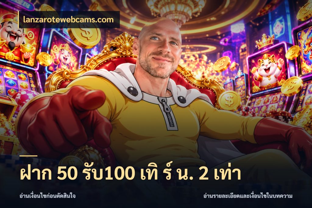 ฝาก 50 รับ100 เทิ ร์ น. 2 เท่า lanzarotewebcams.com สีสันของโปรฝากและยอดรับ