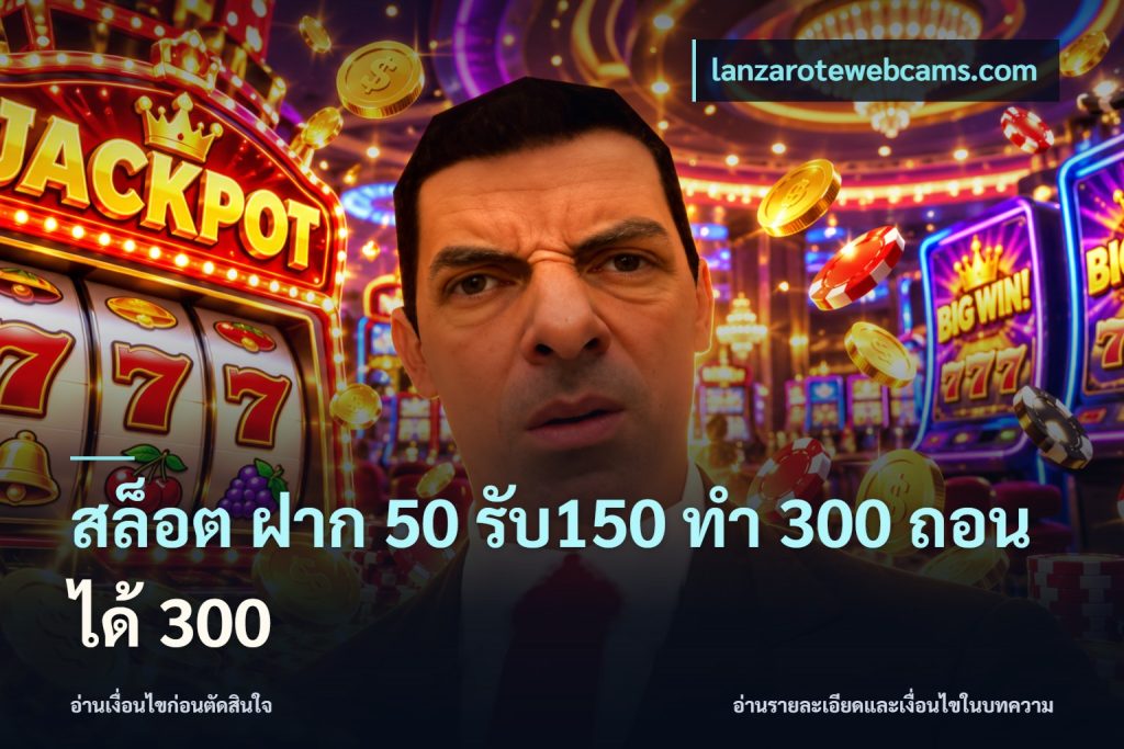 สล็อต ฝาก 50 รับ150 ทํา 300 ถอนได้ 300