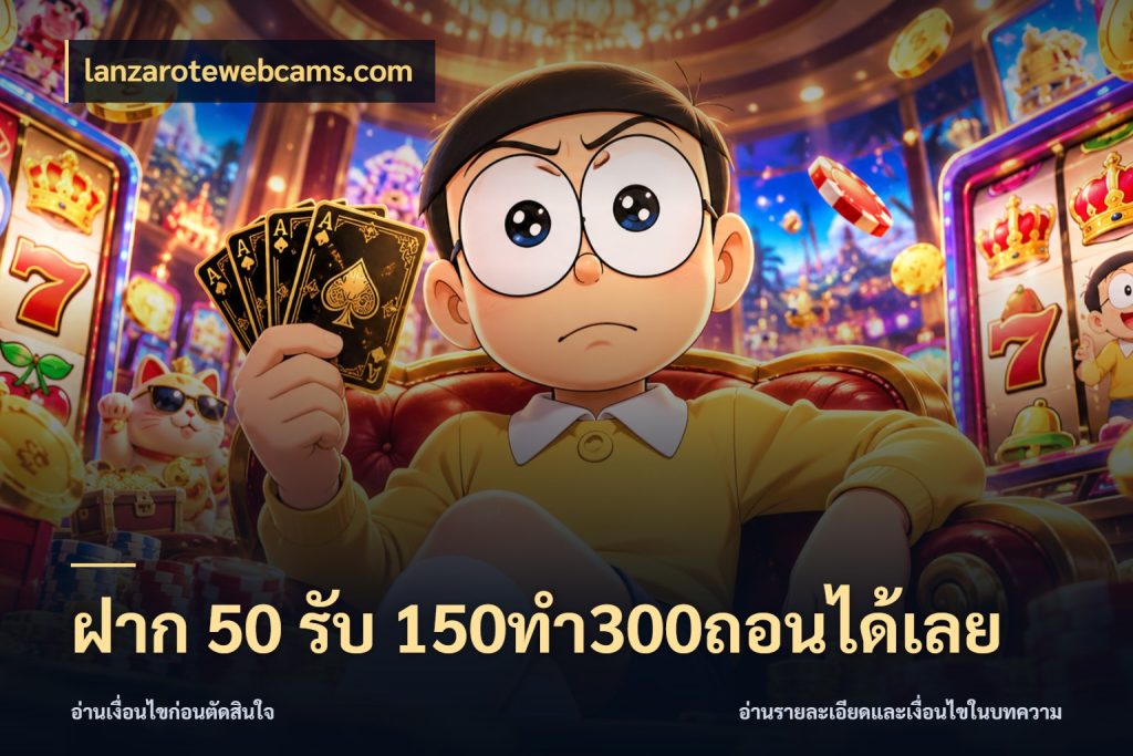 ฝาก 50 รับ 150ทำ300ถอนได้เลย lanzarotewebcams.com จับประเด็นยอดรับก่อนเลือกความสนุก