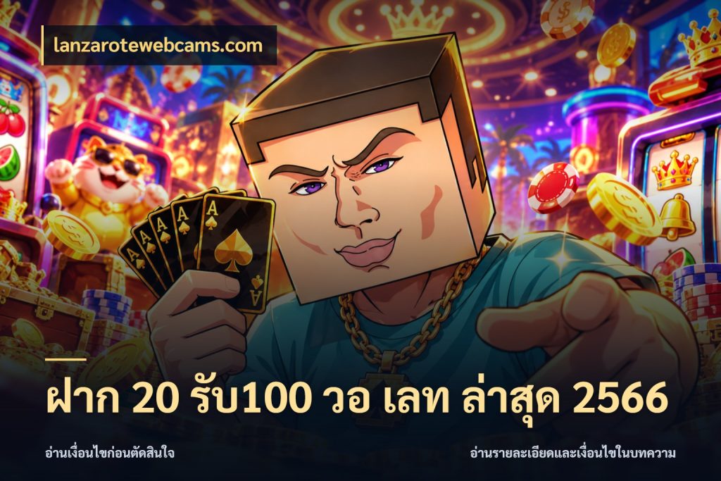 ฝาก 20 รับ100 วอ เลท ล่าสุด 2566 รูปแบบโบนัสกับสิทธิ์ของสายเกม กับ lanzarotewebcams.com