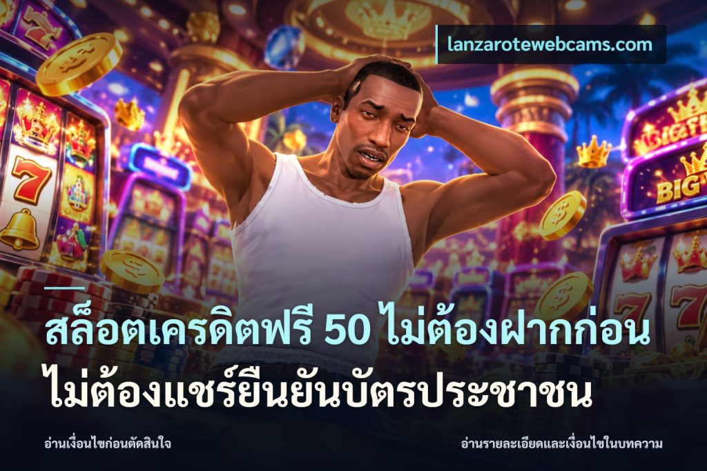 สล็อตเครดิตฟรี 50 ไม่ต้องฝากก่อนไม่ต้องแชร์ยืนยันบัตรประชาชน