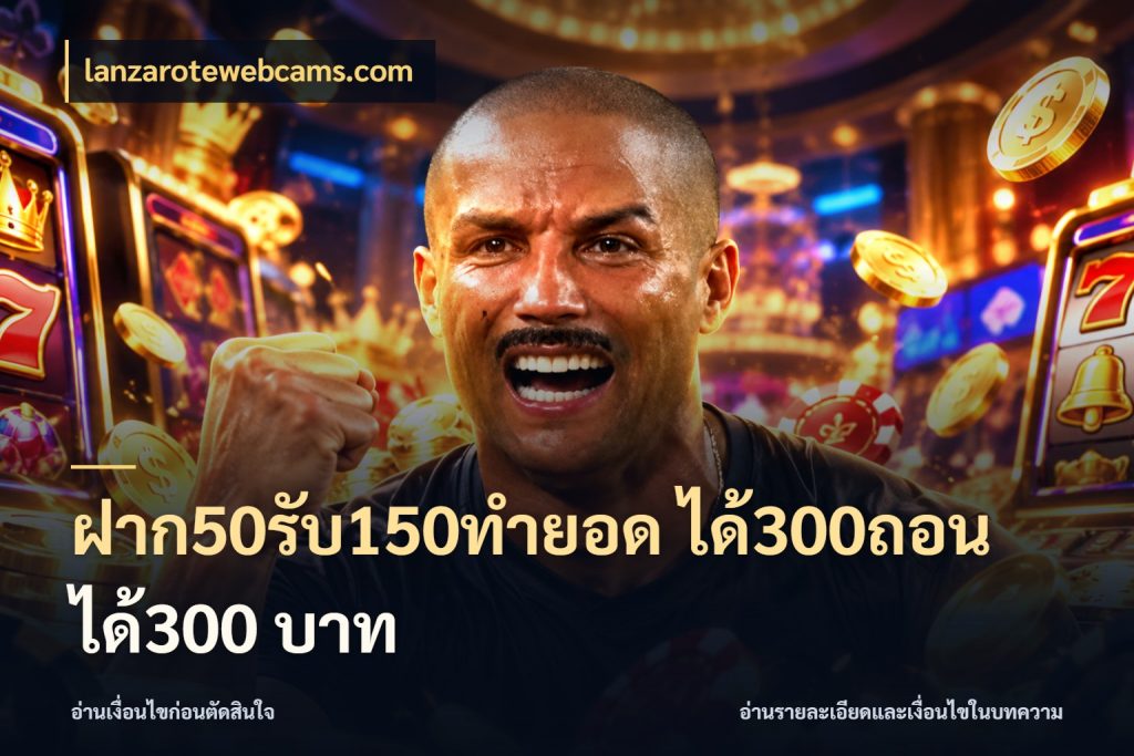 ฝาก50รับ150ทํายอด ได้300ถอนได้300 บาท จับประเด็นยอดรับก่อนเลือกความสนุก ในมุม lanzarotewebcams.com