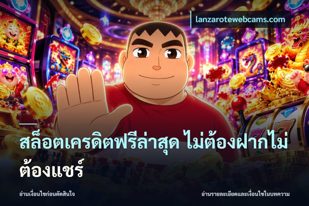 สล็อตเครดิตฟรีล่าสุด ไม่ต้องฝากไม่ต้องแชร์