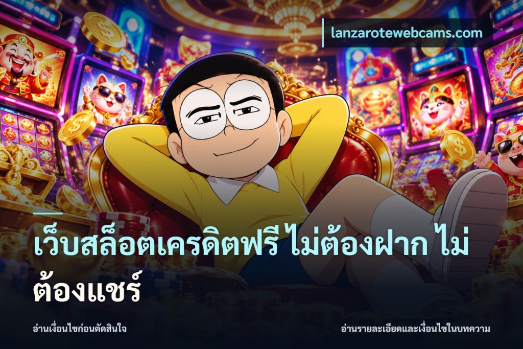 เว็บสล็อตเครดิตฟรี ไม่ต้องฝาก ไม่ต้องแชร์