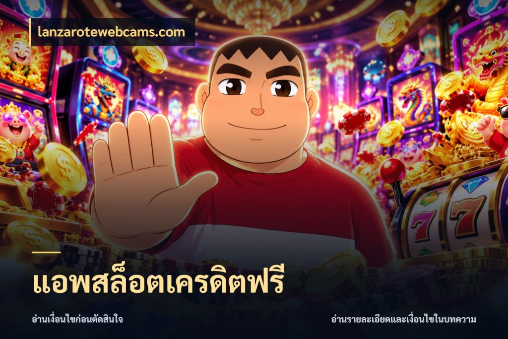 แอพสล็อตเครดิตฟรี จับมุมเด่นของเครดิตฟรีให้ตรงใจ กับ lanzarotewebcams.com