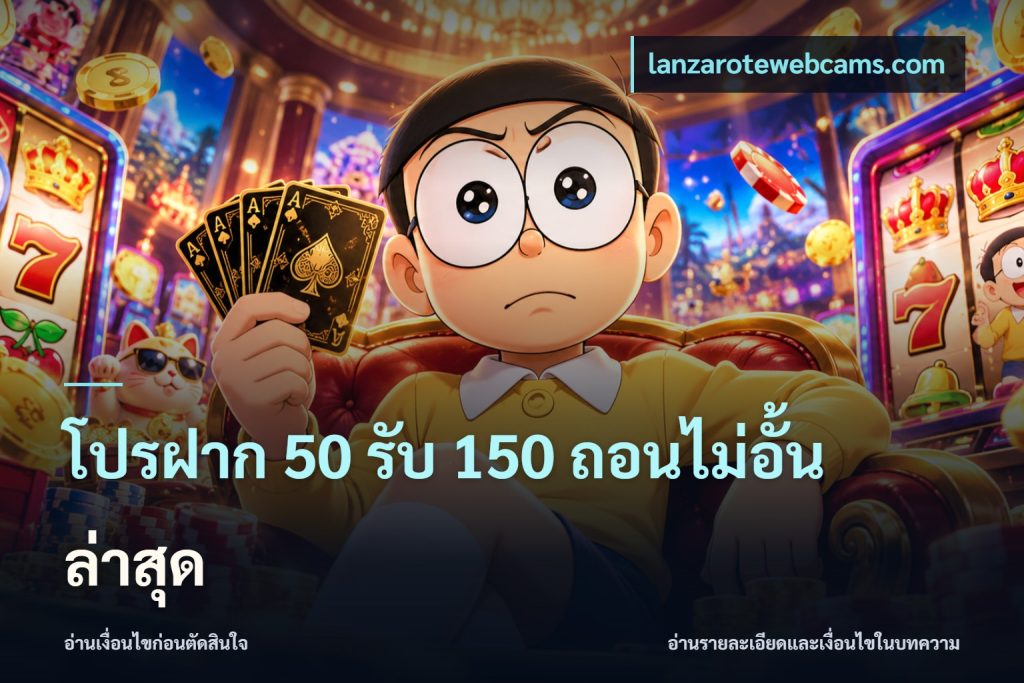โปรฝาก 50 รับ 150 ถอนไม่อั้นล่าสุด
