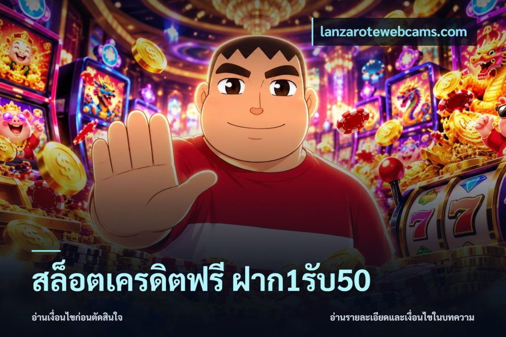 สล็อตเครดิตฟรี ฝาก1รับ50