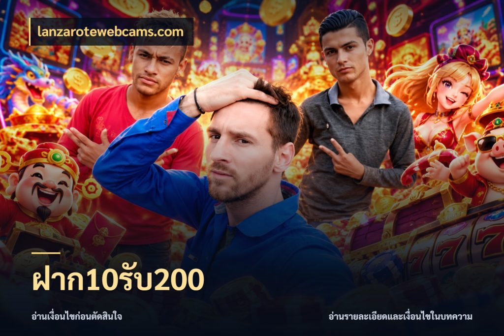 ฝาก10รับ200 lanzarotewebcams.com รูปแบบโบนัสกับสิทธิ์ของสายเกม