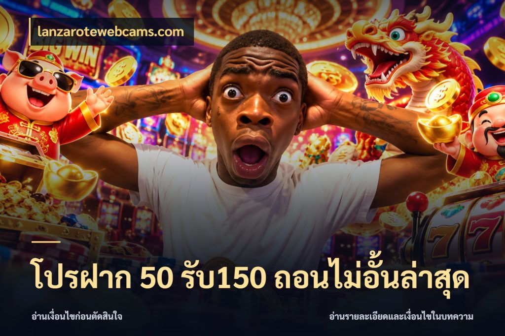 โปรฝาก 50 รับ150 ถอนไม่อั้นล่าสุด lanzarotewebcams.com รูปแบบโบนัสกับสิทธิ์ของสายเกม