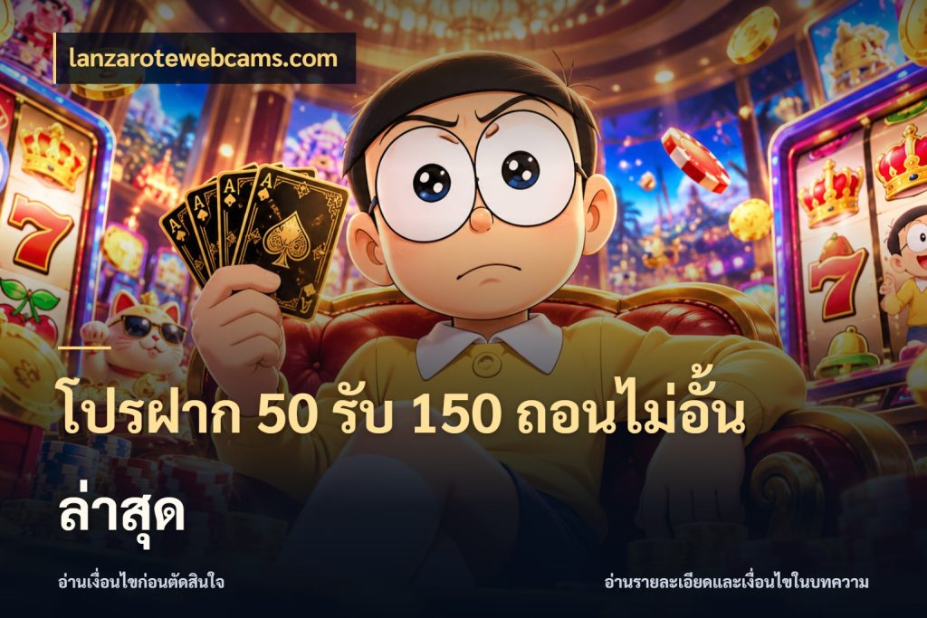 โปรฝาก 50 รับ 150 ถอนไม่อั้น ล่าสุด สายโบนัสเลือกจังหวะสนุกได้อย่างไร ในมุม lanzarotewebcams.com