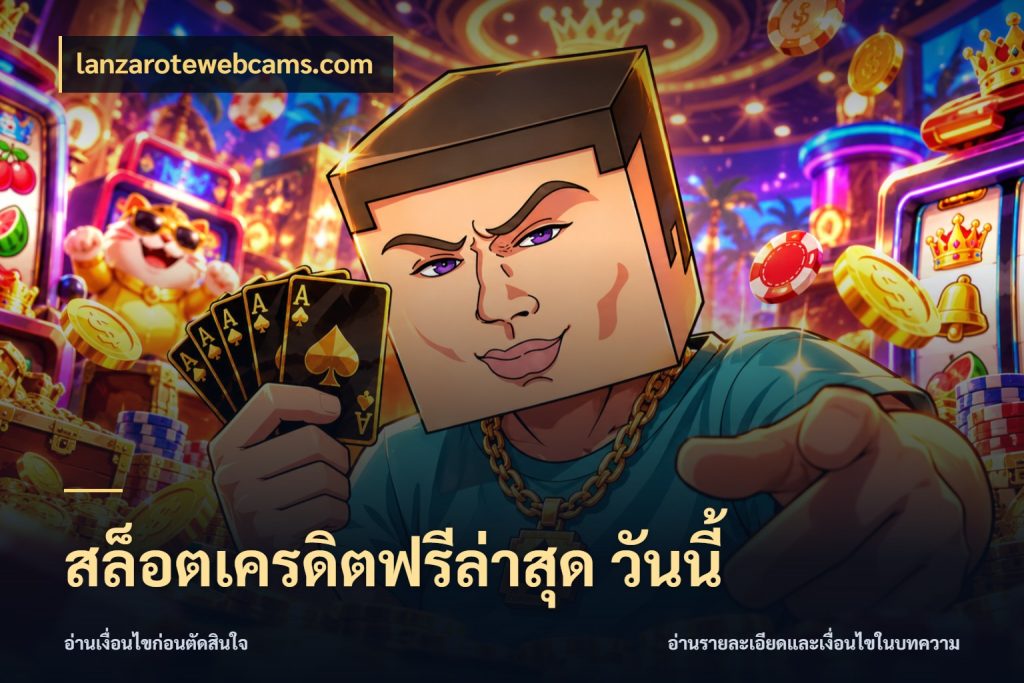 สล็อตเครดิตฟรีล่าสุด วันนี้ lanzarotewebcams.com สายโบนัสเลือกมุมเครดิตให้ตรงสไตล์