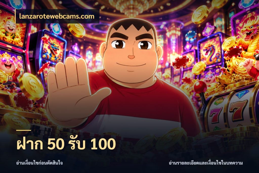 ฝาก 50 รับ 100 lanzarotewebcams.com รูปแบบโบนัสกับสิทธิ์ของสายเกม