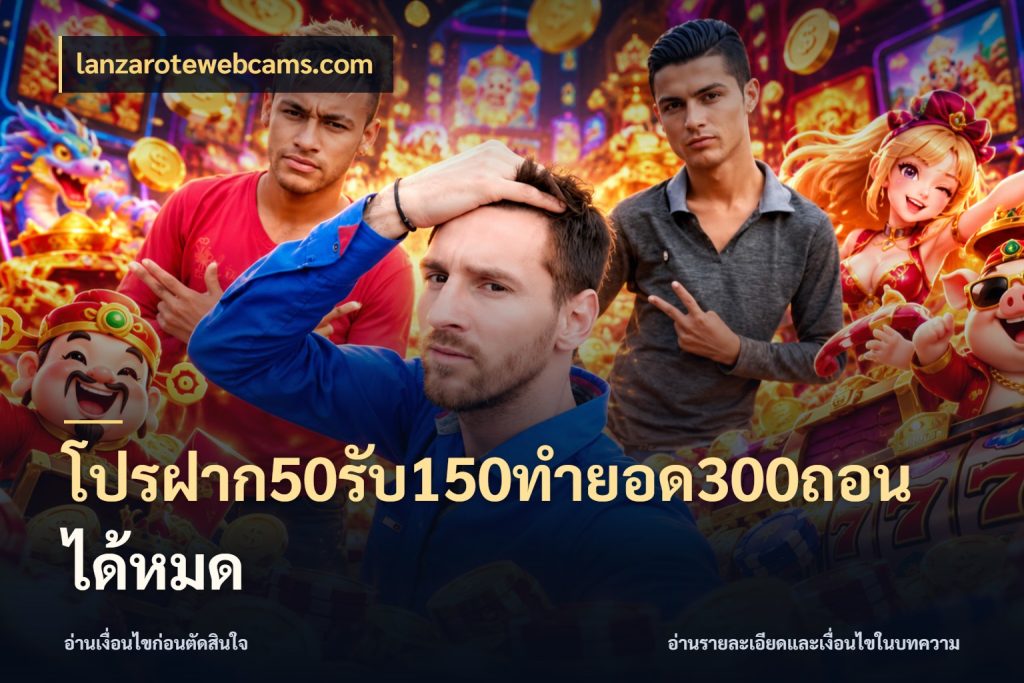 โปรฝาก50รับ150ทํายอด300ถอนได้หมด เปิดมุมโปรให้เข้ากับเกมแนวโปรด กับ lanzarotewebcams.com