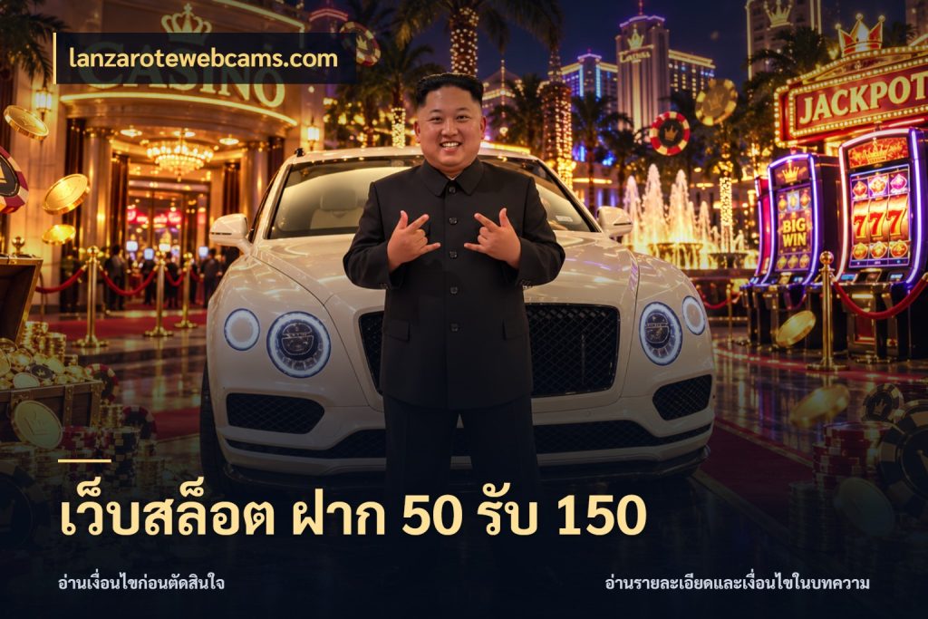 เว็บสล็อต ฝาก 50 รับ 150 ยอดฝากและยอดรับในมุมของคนชอบลุ้น ในมุม lanzarotewebcams.com