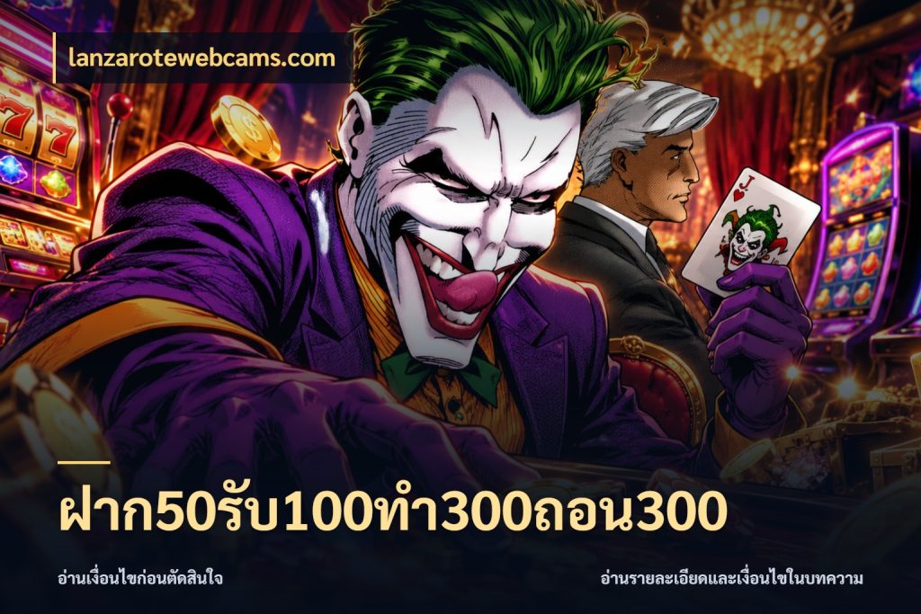 ฝาก50รับ100ทํา300ถอน300 ยอดฝากและยอดรับในมุมของคนชอบลุ้น สไตล์ lanzarotewebcams.com