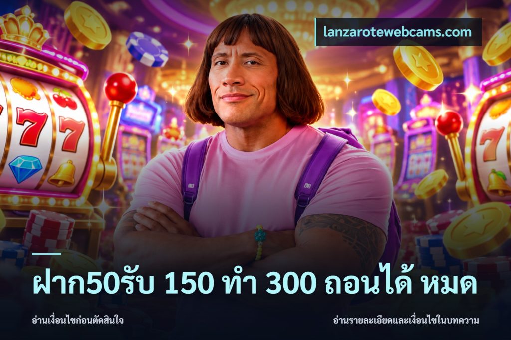 ฝาก50รับ 150 ทำ 300 ถอนได้ หมด