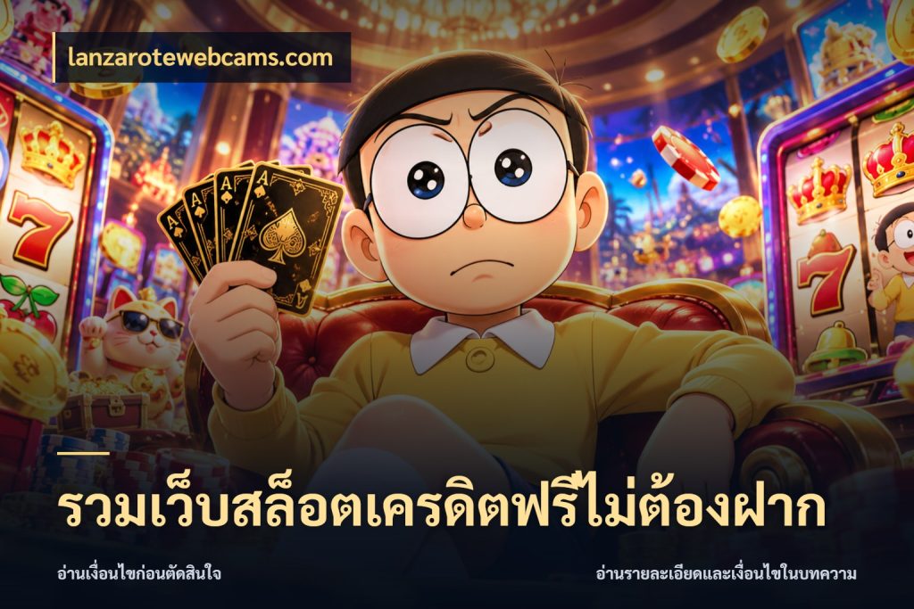 รวมเว็บสล็อตเครดิตฟรีไม่ต้องฝาก จับมุมเด่นของเครดิตฟรีให้ตรงใจ ในมุม lanzarotewebcams.com