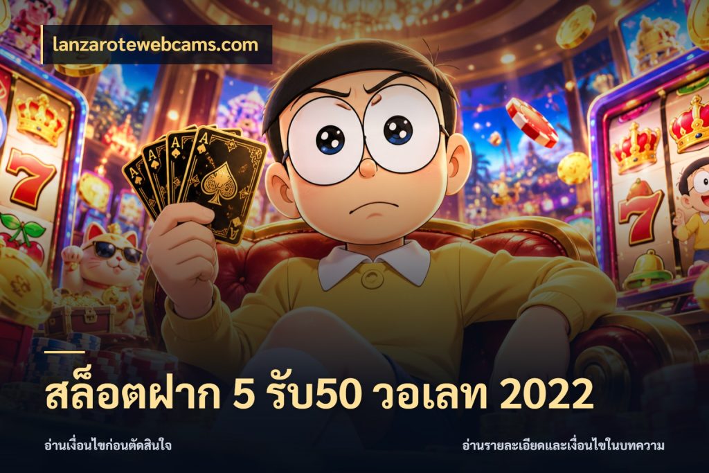 สล็อตฝาก 5 รับ50 วอเลท 2022 lanzarotewebcams.com จุดเด่นของเครดิตที่คนชอบเกมอยากรู้