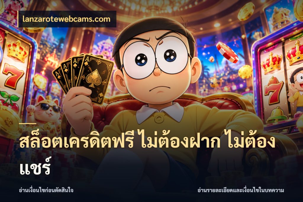 สล็อตเครดิตฟรี ไม่ต้องฝาก ไม่ต้องแชร์ lanzarotewebcams.com สายโบนัสเลือกมุมเครดิตให้ตรงสไตล์